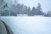 金沢でデザインを考える　クリエイティブディレクター加茂谷慎治のアメブロ-金沢21世紀美術館から見る冬景色