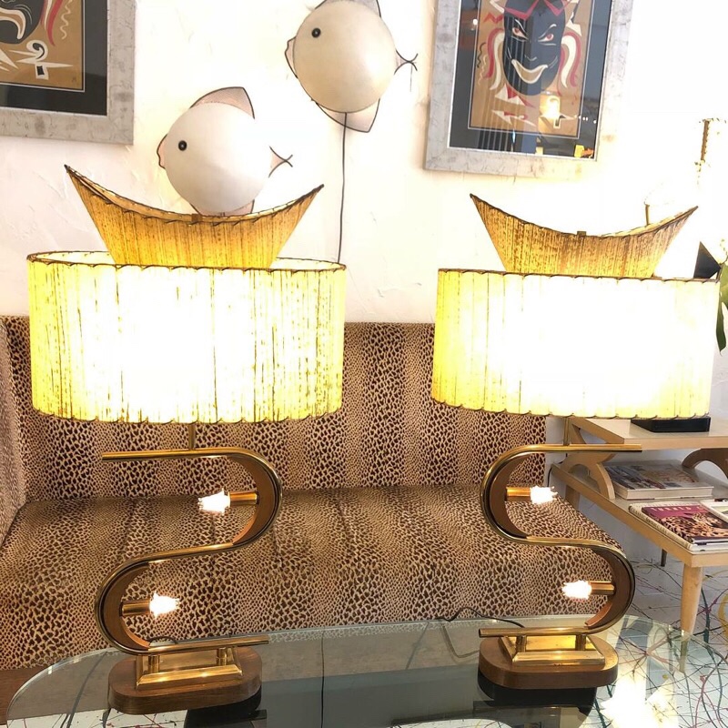 1950s Majestic Lamp Pair #542 - GOODTIMES Vintage Collection