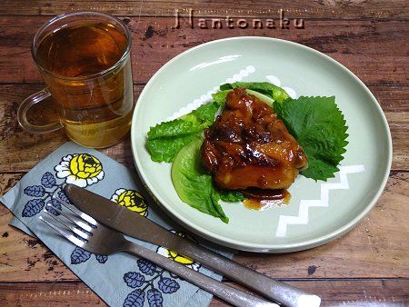 NANTONAKU　６－１８　飲みのツマミ的な　骨付き鶏肉照り煮焼き　６０円　1