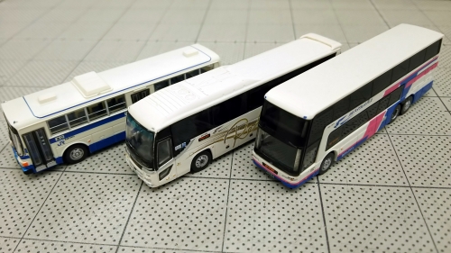 トミーテック 西日本JRバス 発足30周年記念3台セット - 入線車両